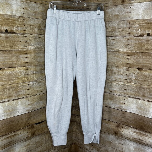 FABLETICS HEATHER OATMEAL GYM ATHLEISURE ATHLETIC COMFORTABLE JOGGERS SIZE MED - Picture 1 of 8